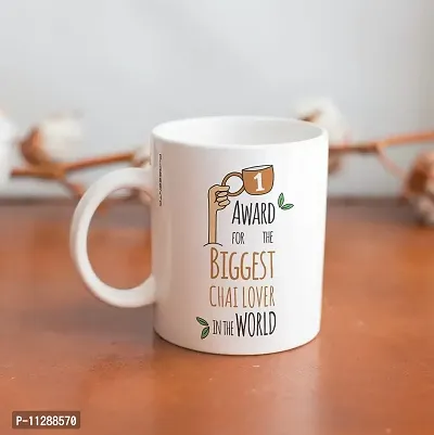 PUREZENTO Biggest Chai Lover in The World Ceramic Coffee Mug-thumb2