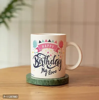 purezento Happy Birthday My Love Best gfit for bf/gf/Husband/Wife Birthday Ceramic Coffee Mug-thumb2