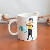 PUREZENTO?#BRO Gift for Brother on Raksha Bandhan / Birhtday Ceramic Coffee Mug-thumb4