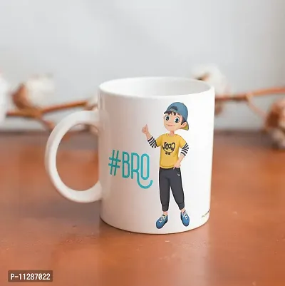 PUREZENTO?#BRO Gift for Brother on Raksha Bandhan / Birhtday Ceramic Coffee Mug-thumb5