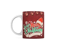 PUREZENTO Merry Christmas Printed Ceramic Coffee Tea / Milk Mug (330 ML)-Xmas Decorations, Christmas Gifts, Xmas Mugs, Christmas Presents(Pack of 1)-thumb1