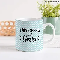 PUREZENTO I Love Coffee and Gossip Coffee Tea /Milk Cup(Pack OF1)-thumb3