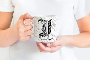 PUREZENTO Alphabet I Ceramic Mug (Pack of 1)| C Handle |-thumb2