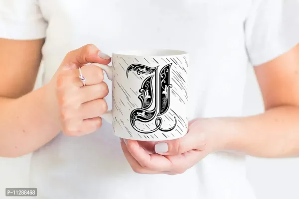 PUREZENTO Alphabet I Ceramic Mug (Pack of 1)| C Handle |-thumb3