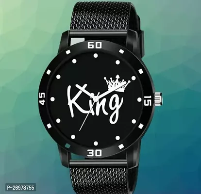 Stylish Men Rubber Analog Casual Watch