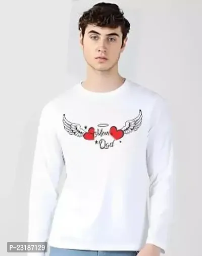 Reliable White Polyester Printed Round Neck Tees For Men