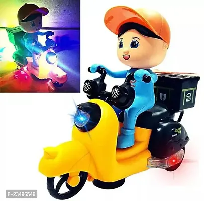 Battery Operated Fast Food Tricycle Motorcycle Vehicle Toy For Kids