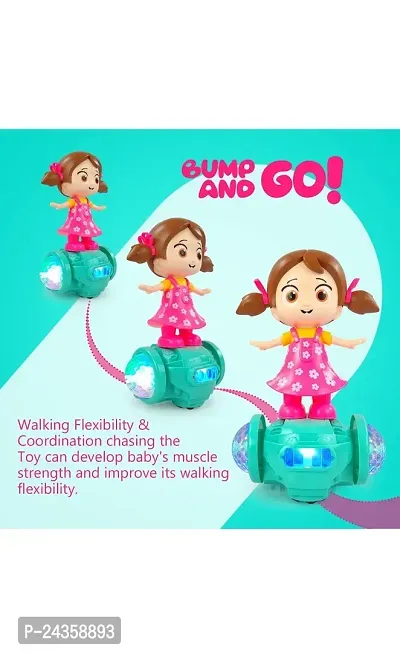 Interactive musical/Dancing Bump and go Doll 5d lights with music..Best birthday gifts and return gifts for girls and boys-thumb2