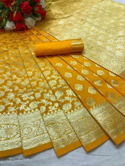 Art Silk Jacquard Sarees For Women