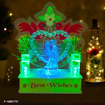 Decorative LED Light Couple Showpiece Figurine Home Showpiece Decor-thumb0