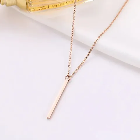 TAYRA Fashion Jewellery Small Flower Metal Pendent Long Chain Pendant Stylish Necklace for Women