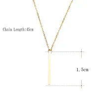 TAYRA Fashion Jewellery Small Flower Metal Pendent Long Chain Pendant Stylish Necklace for Women-thumb1