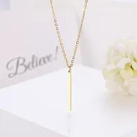 TAYRA Fashion Jewellery Small Flower Metal Pendent Long Chain Pendant Stylish Necklace for Women-thumb3