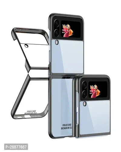 PLGO Samsung Galaxy Z Flip 4 Case, Folding Protective Cover-thumb0