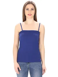 Friskers Multi Color Cotton Rib Women Camisole Pack of 2-thumb1