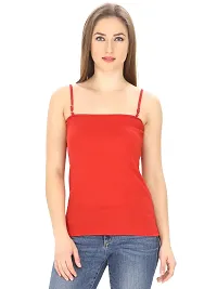 Friskers Multi Color Cotton Rib Women Camisole Pack of 2-thumb1