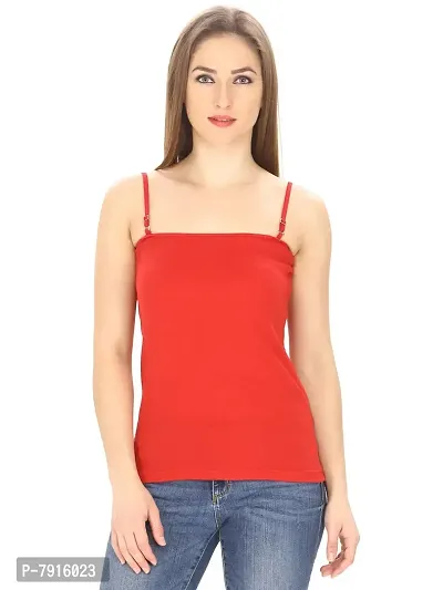 Friskers Multi Color Cotton Rib Women Camisole Pack of 2-thumb2