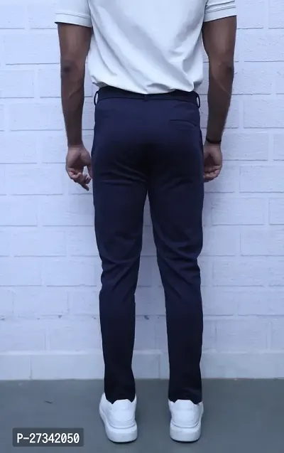 Blue Lycra Pants for Men-thumb3