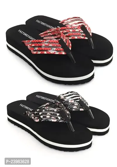 Daily Use Comfortable Stylish and Trending Flip-Flop Slippers For Women and Girl-thumb0