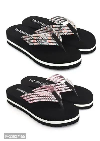 Daily Use Comfortable Stylish and Trending Flip-Flop Slippers For Women and Girl Flip Flops