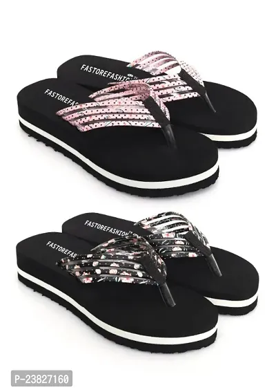 Daily Use Comfortable Stylish and Trending Flip-Flop Slippers For Women and Girl Flip Flops-thumb0