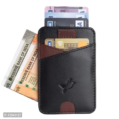 Mens  Women Casual Multicoloured RFID Blocking Artificial Leather Credit Card Debit Card Holder Wallet ( 5 Card Slots )