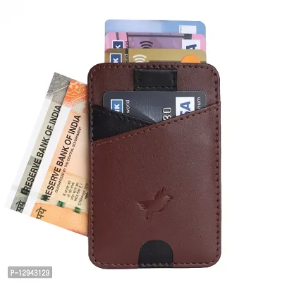 Mens  Women Casual Multicoloured RFID Blocking Artificial Leather Credit Card Debit Card Holder Wallet ( 5 Card Slots )