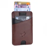 Mens  Women Casual Multicoloured RFID Blocking Artificial Leather Credit Card Debit Card Holder Wallet ( 5 Card Slots )-thumb2