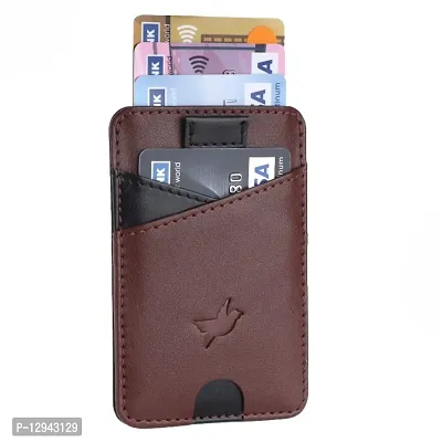 Mens  Women Casual Multicoloured RFID Blocking Artificial Leather Credit Card Debit Card Holder Wallet ( 5 Card Slots )-thumb3