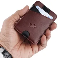 Mens  Women Casual Multicoloured RFID Blocking Artificial Leather Credit Card Debit Card Holder Wallet ( 5 Card Slots )-thumb3