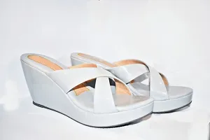 Women Grey Slip-On Sandals-thumb1