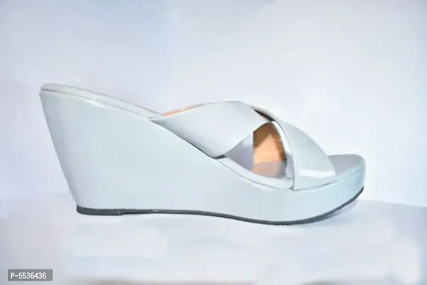 Women Grey Slip-On Sandals-thumb3