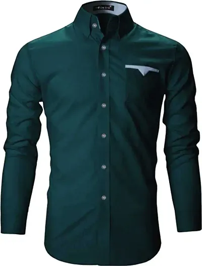 Best Selling Cotton Blend Long Sleeves Casual Shirt 