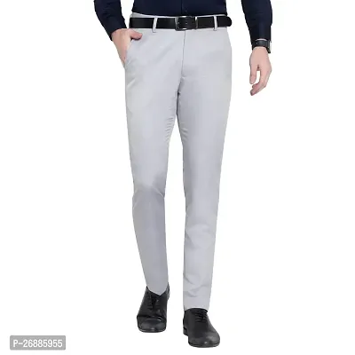 Men's Stylish Regular Fit Poly Cotton Trouser For Men-thumb0