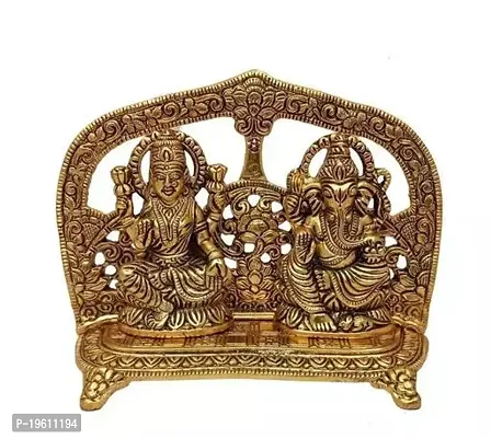 Metals Laxmi Ganesh In Sitting Position Idol-thumb0