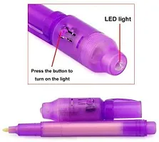 LITTLEMORE Secret Message Pen, Invisible Pen with Uv Light (Pack of 10) Multi-Function Pen-thumb2