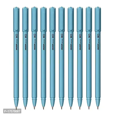 LITTLEMORE - Ball Pens Box Pack | Tip Size 0.6 mm | Comfortable Grip With Smudge Free Writing Blue Ink, (Set of 10 pcs)