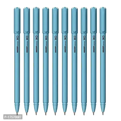 LITTLEMORE - Ball Pens Box Pack | Tip Size 0.6 mm | Comfortable Grip With Smudge Free Writing Blue Ink, (Set of 10 pcs)-thumb0