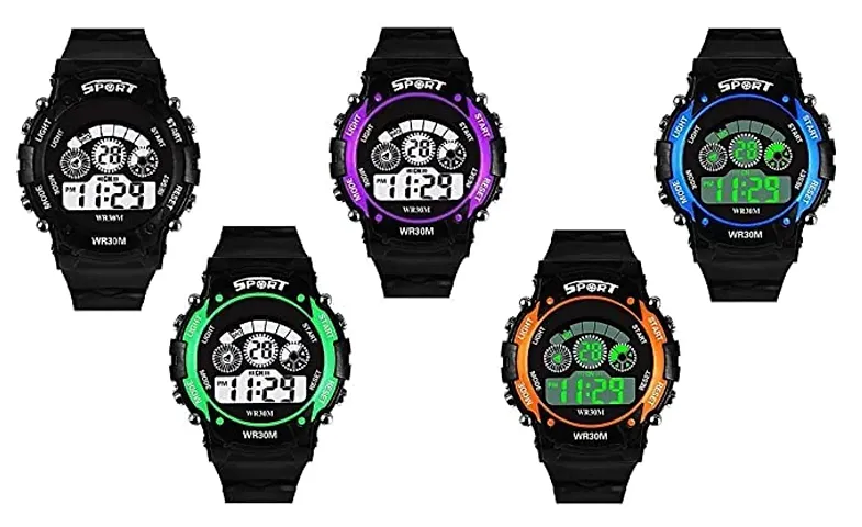 S S Traders 5 Digital Dial - Kids Sports Watch for Boys and Girls