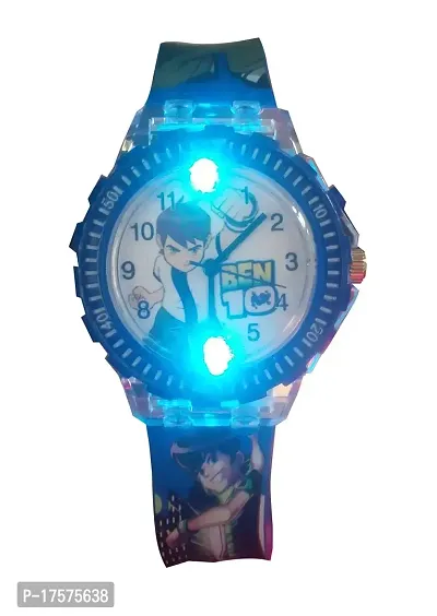 S S TRADERS Analogue Boy's  Girl's Watch (White Dial Multicolored Strap)-thumb0