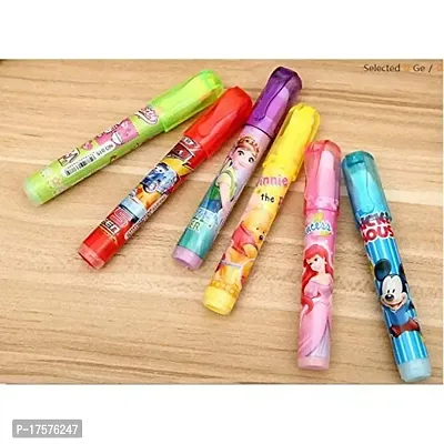 LITTLEMORE -Pen Shape Erasers Non-Toxic Dust Free (Pack of 3) Kids Stationary Rubber for Birthday Return Gift
