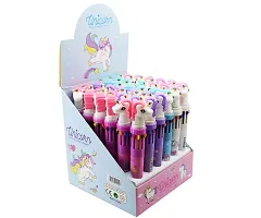 LITTLEMORE-10 in 1 UNICORN Ball Point PEN Beautiful Designer Birthday Return Gift for Kids (Pack of 12,-thumb1