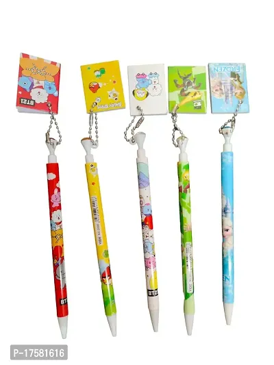 LITTLEMORE- pen pencil multicolour pack of 5 with book