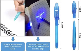 LITTLEMORE - Invisible Ink Magic Pen (3 Pieces) with UV-Light Birthday Return Gifts for All Age Group(Assorted Colours)-thumb3