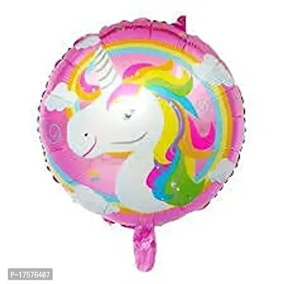 LITTLEMORE Magical Rainbow Foil Balloons Pack of 1 for Girls Kids Birthday Decoration Party-thumb4