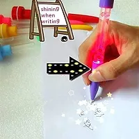 LITTLEMORE - Reusable Writing Pens Infinite Replaceable Stamp/Bubble/Ball Point/LED Light Pen for Kids (pack of 4)-thumb3