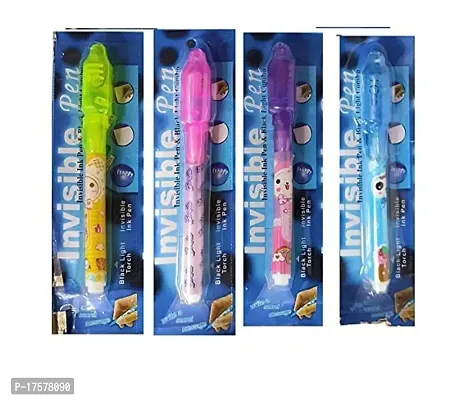 LITTLEMORE - Secret Message Pen Invisible Colorless Ink or Spy Magic Pen with Uv Light For Kids and Adults Hidden Information | Written Fun Activities | Best Gift Item (Multicolor) (Pack of 3)