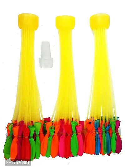 LITTLEMORE Holi Specail Natural Rubber Multi Water Balloons for Kids and Adults 111 Piece