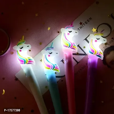 LITTLEMORE LED Pen,Cute Pen, Cute Stationary, Pen for Kids, Best Gift for Girls, Best Gift for Kids (LED Pen) (Set of 4)