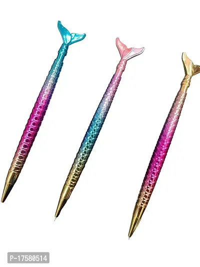 LITTLEMORE - Stylish and fancy fish tail pen for girls - PACK OF 3